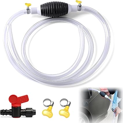 Multifunctional Liquid Siphon Pump, Large Diameter Manual Extractor for Gasoline-Home Use