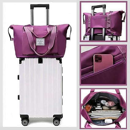 Large Capacity Waterproof Expandable Travel Bag . Dry with Wet Separation-available in a variety of colors
