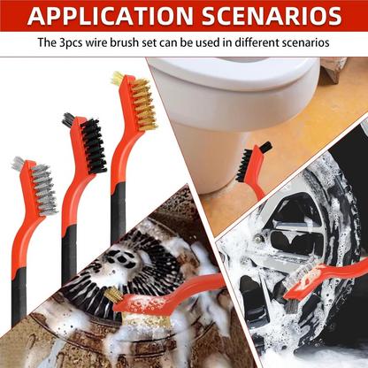 3 pieces wire cleaning brush