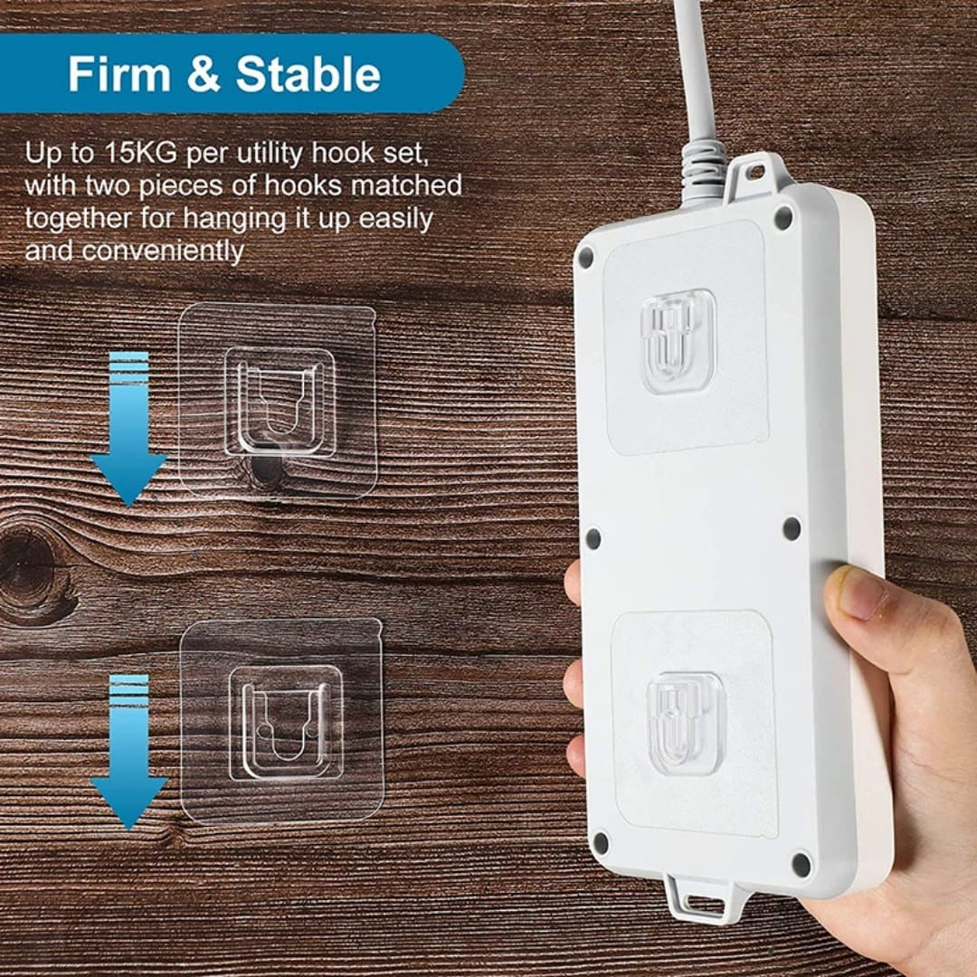 5 PAIRS STRONG  DOUBLE SIDED MOUNTING CLIPS