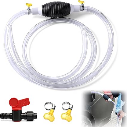 Multifunctional Liquid Siphon Pump, Large Diameter Manual Extractor for Gasoline-Home Use